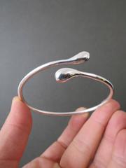 Vintage Silver Modernist Bangle Bracelet