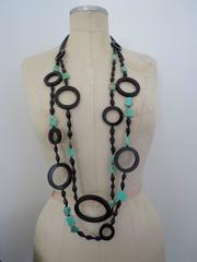 Vintage Danish Monies Gerda Lynggaard Turquoise Necklace Signed Unique