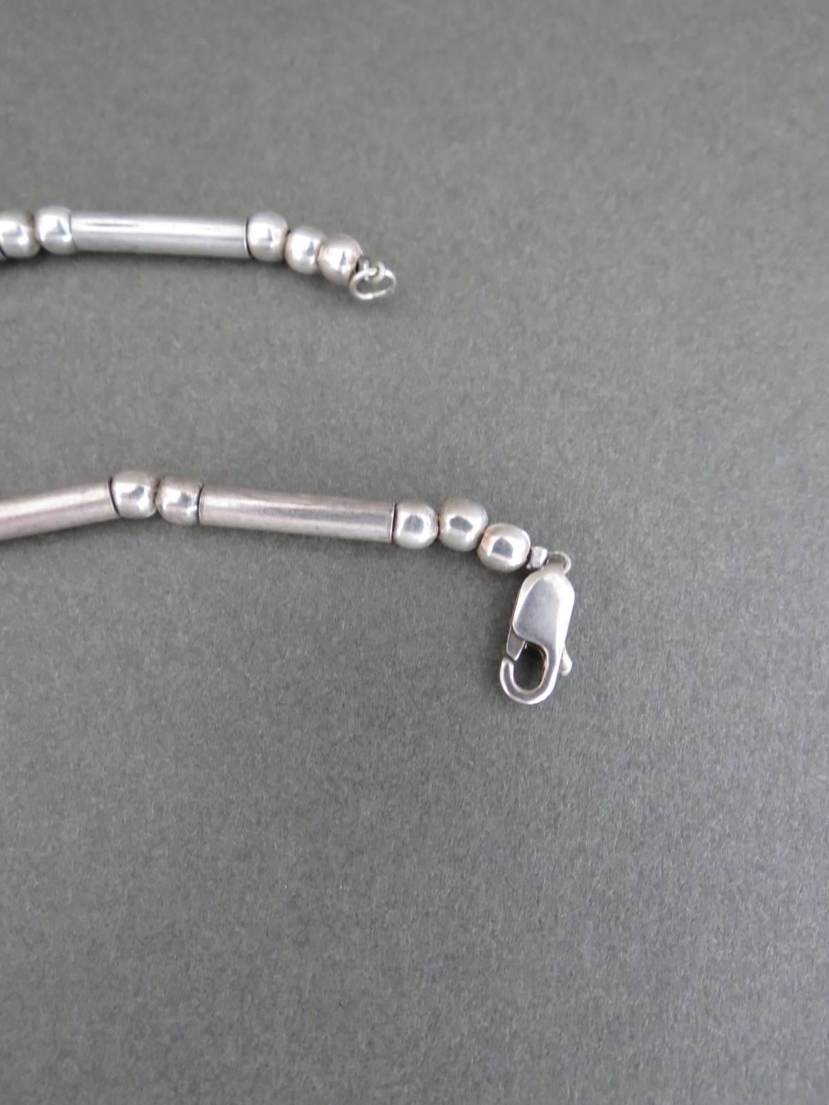 Vintage Sterling Silver Danish Link Necklace. Some ware and hallmarked.
Item Specifics
Length: 46cm (approx 18.00