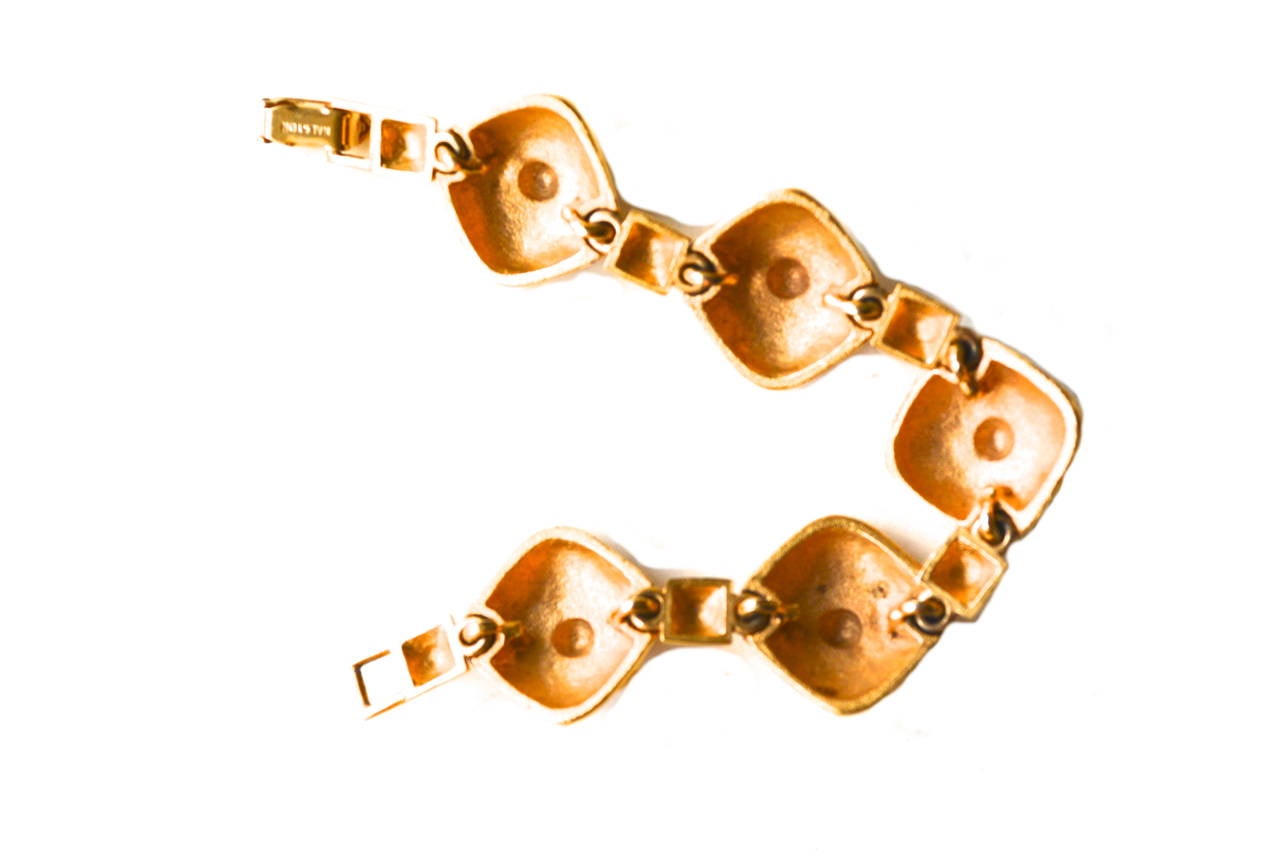 Halston Bracelet With Golden Woven Design 1