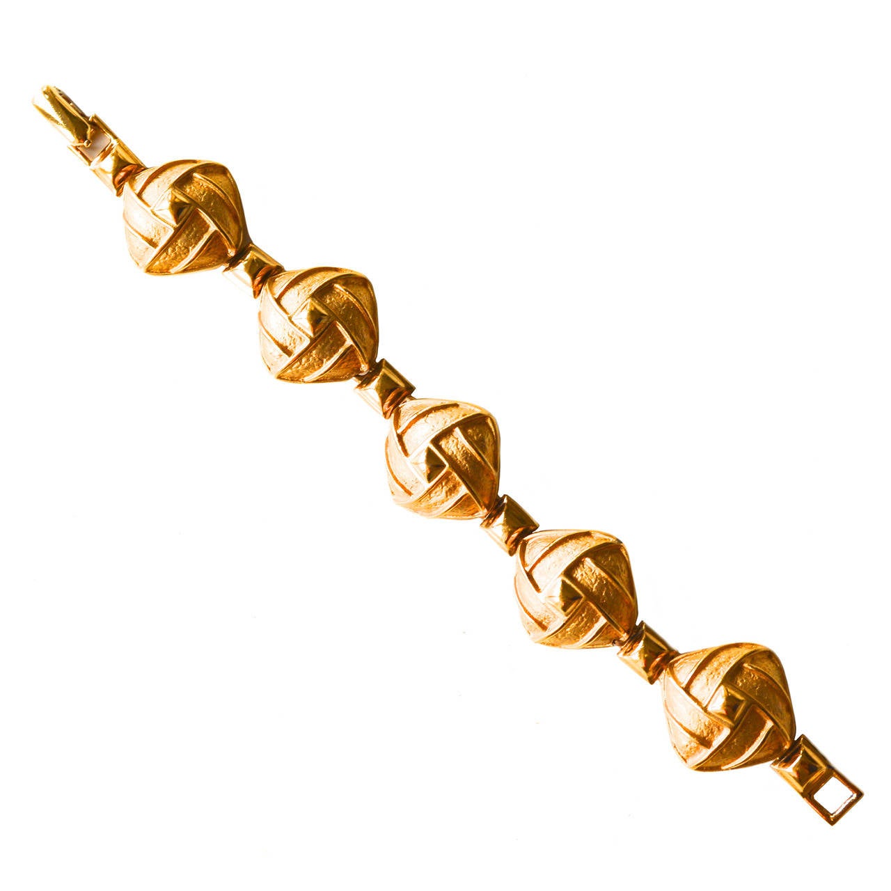 Halston Bracelet With Golden Woven Design