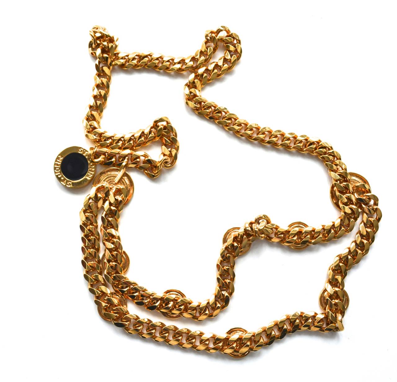 chain belt earrings