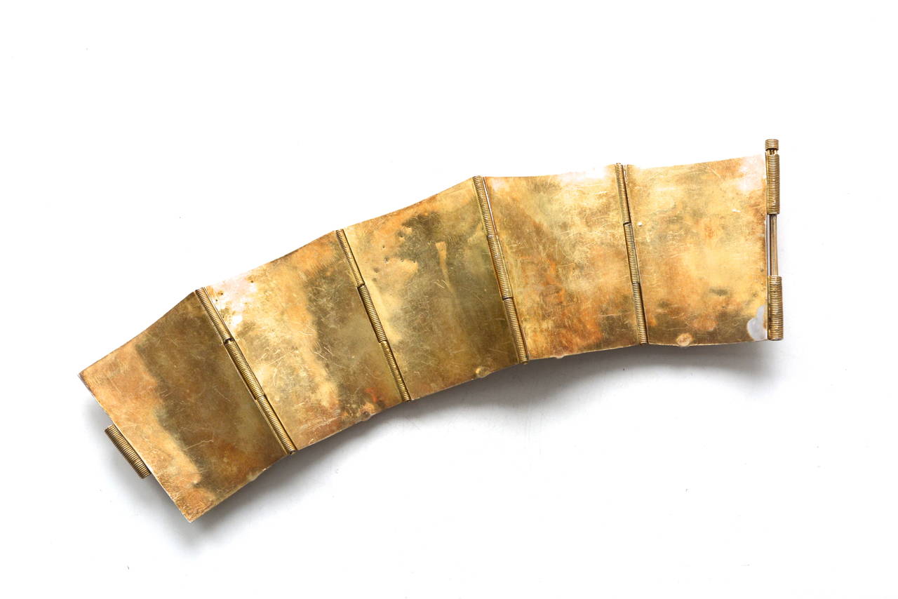 Vermeil Etruscan Style Precious Cuff In Excellent Condition In Litchfield County, CT
