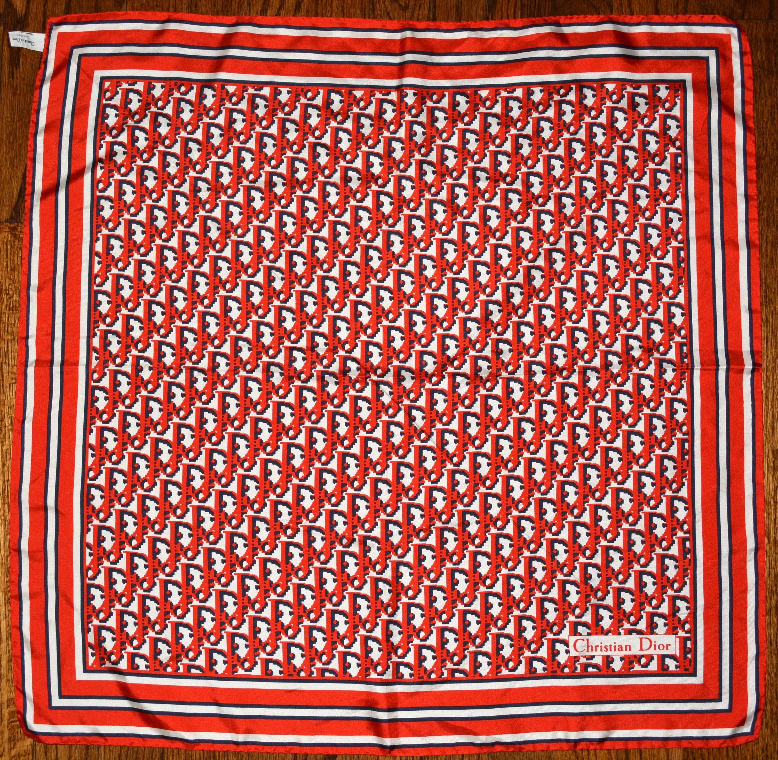dior monogram scarf