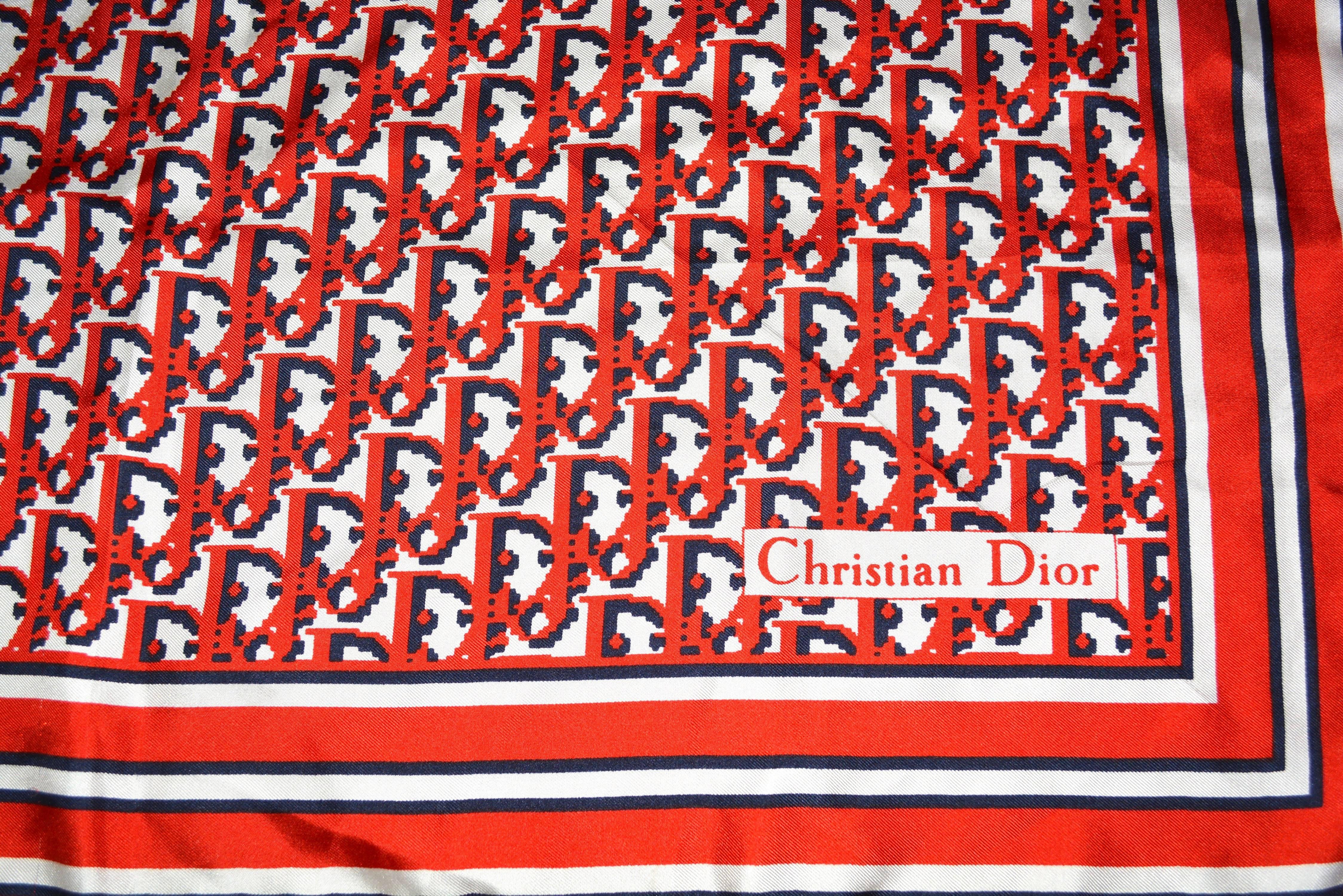 christian dior monogram scarf