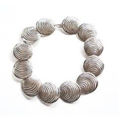Sterling Abstract Modernist Necklace 12