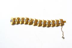 Joseph Mazer 1950s Golden Scale Bracelet