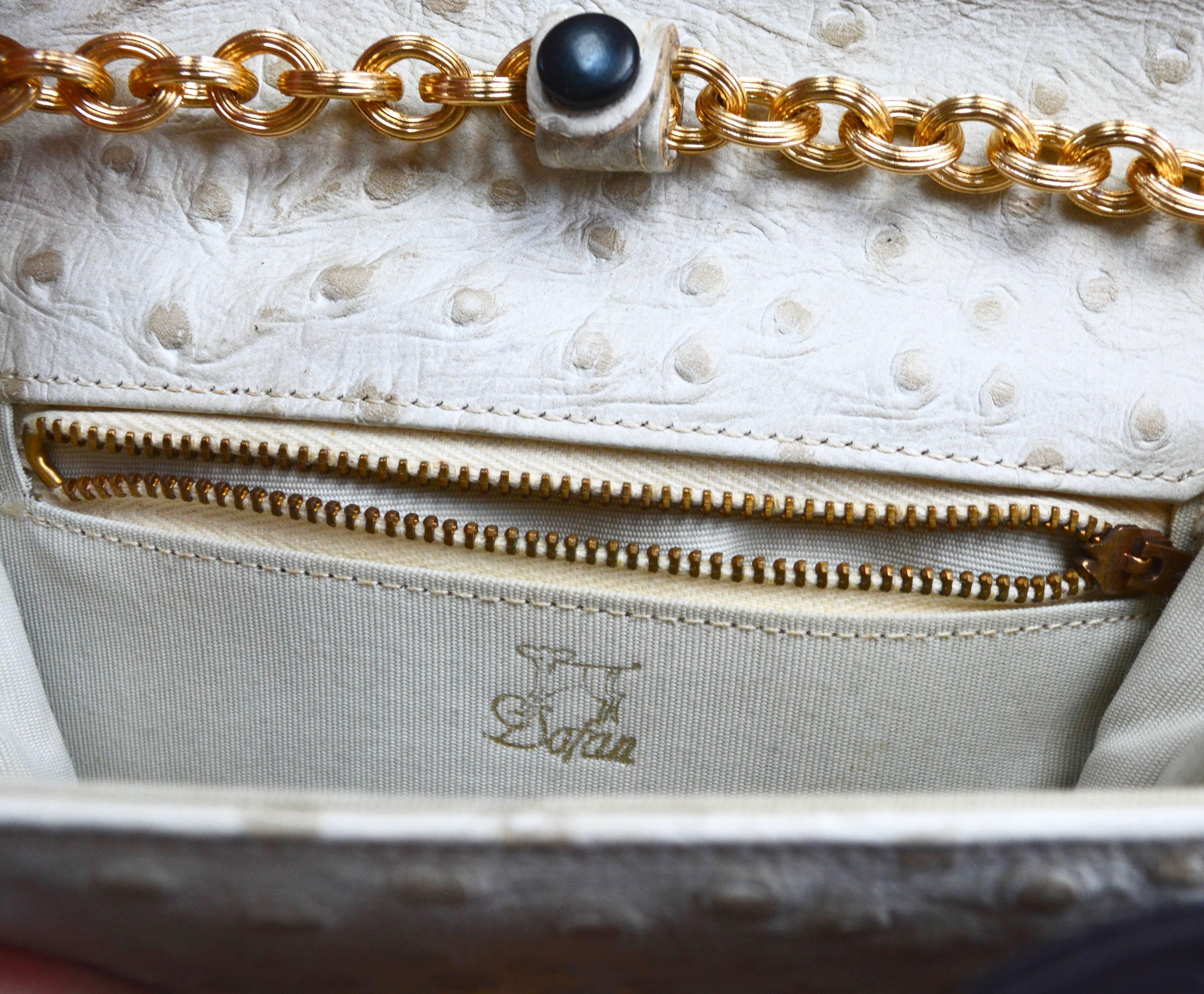 Women's 1960s Dofan Ostrich Convertible Bag / Clutch