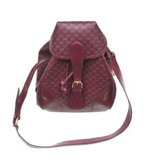 Gucci Burgundy Monogram Bag / Rare 6
