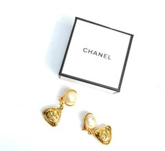 Chanel Logo Earrings, 1990s