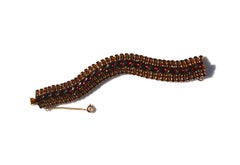 Red Rhinestone Necklace and Bracelet