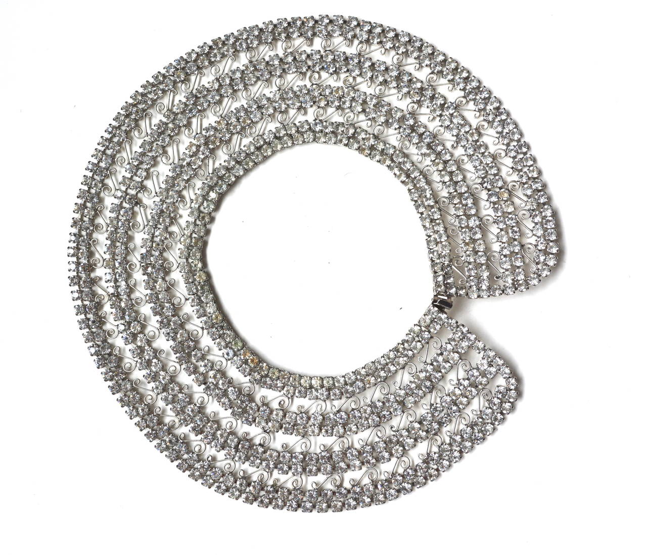 1950s Rhinestone Collar For Sale 1