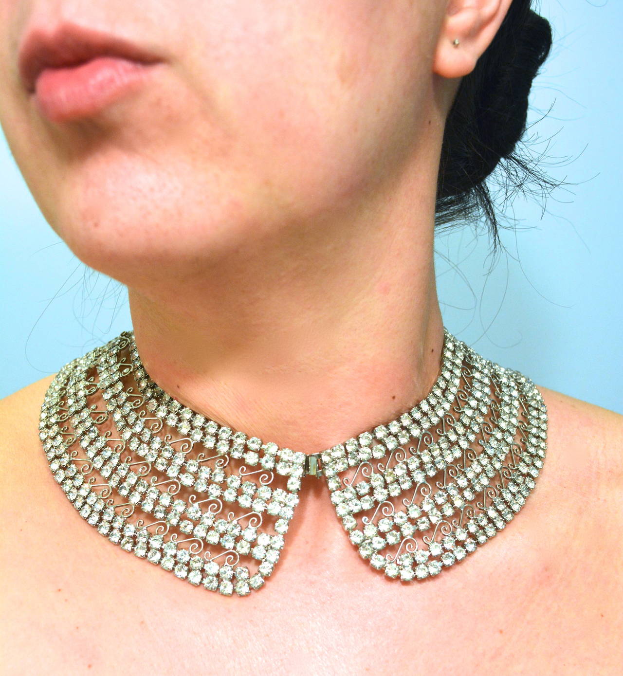 1950s Rhinestone Collar For Sale 2