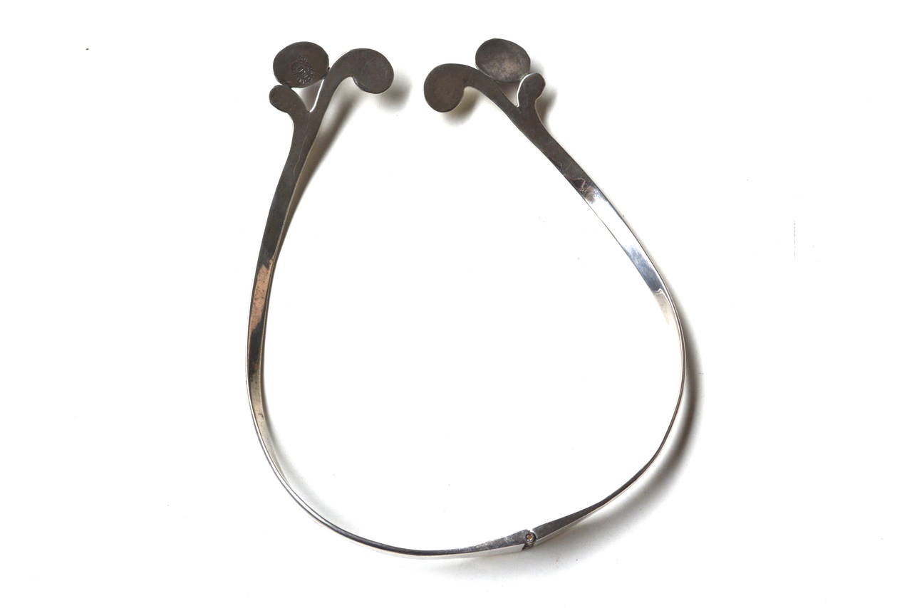 Taxco Sterling Amethyst Necklace / Eagle