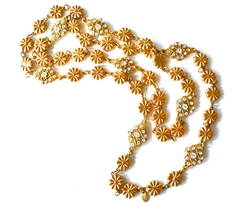 Vintage Chanel Etruscan Flower Chain 1993