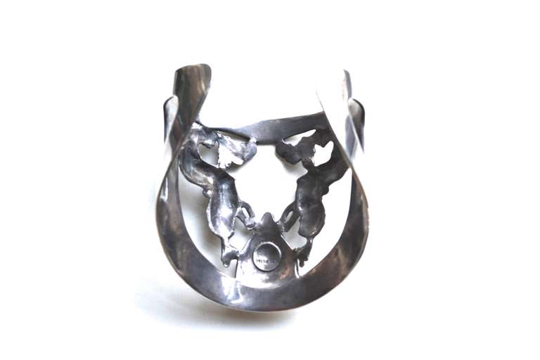 Sterling Mermaid Cuff In Excellent Condition In Litchfield County, CT