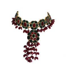 Mogul Glass Gilt Necklace