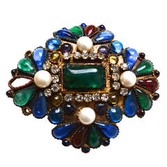 Early Maison Gripoix for Chanel Brooch