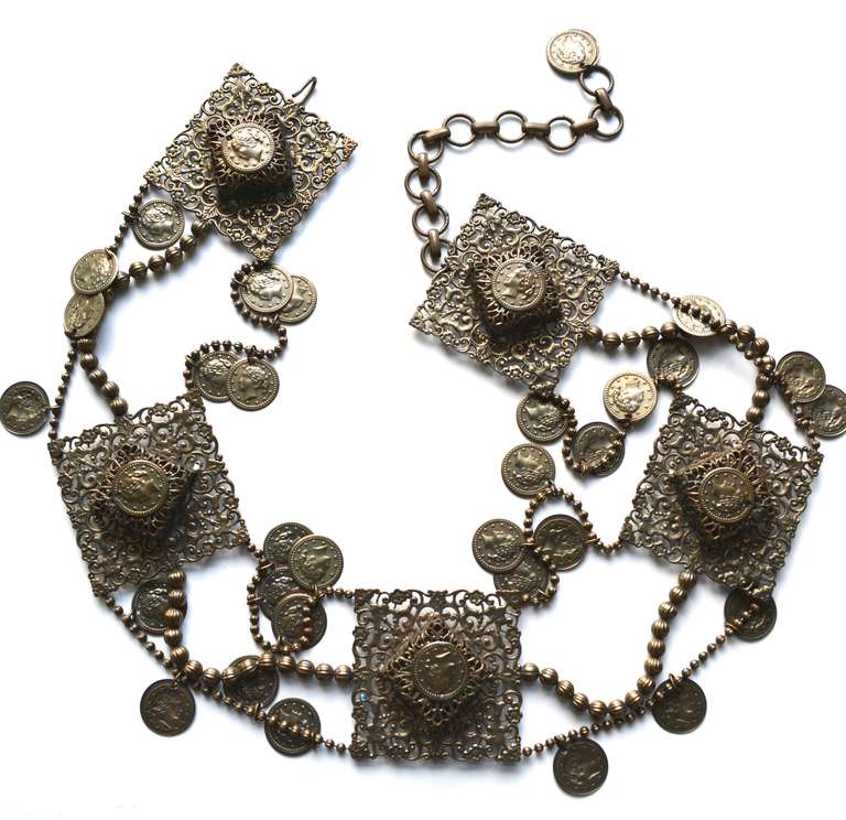 1960s Kenneth Jay Lane Coin Belt / KJL