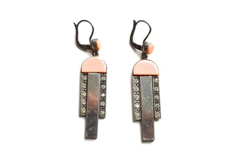 Art Deco Architectural Earrings 1