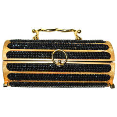 Judith Leiber Florentined Cylinder Swarovski crystal Handbag, 1968 