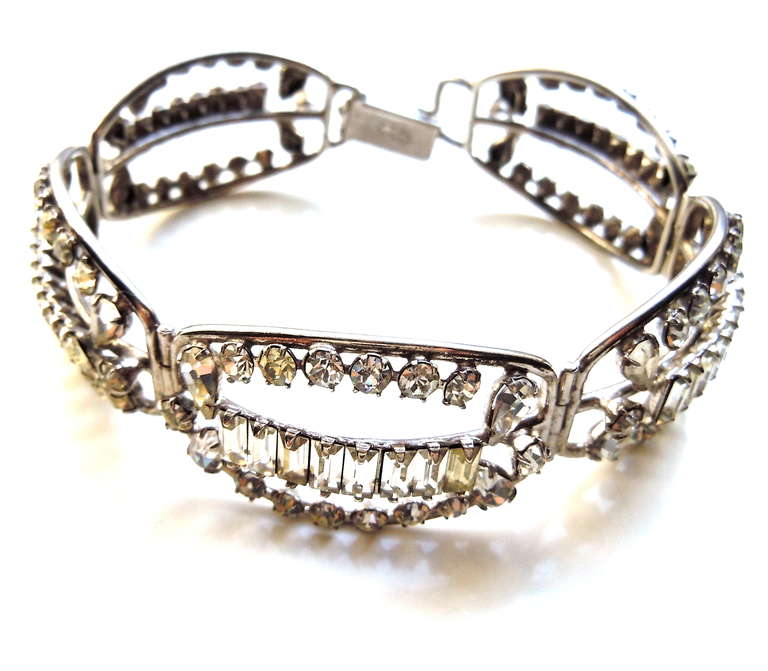 Old Hollywood Glamour Bracelet In Good Condition For Sale In Litchfield County, CT