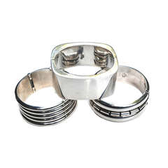 Sterling Mexican Cuffs