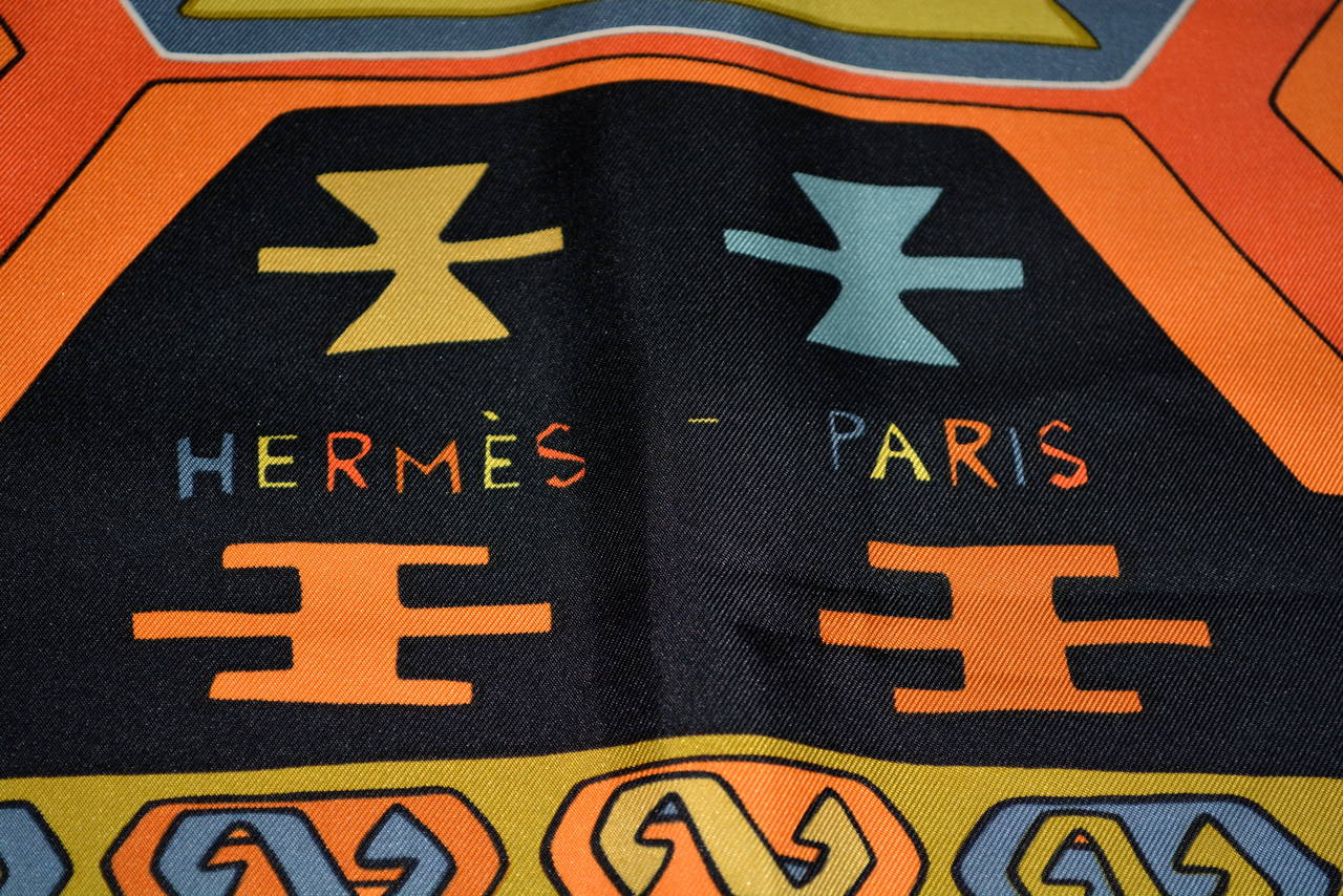 Women's Hermes Paris Kilim Scarf
