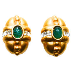 Givenchy Etruscan Glass Earrings