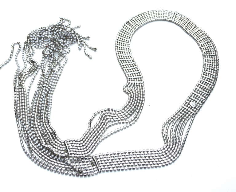Women's Pauline Trigere Swinging Necklace / Belt For Sale
