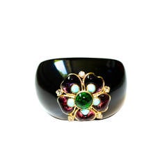 Chanel Gripoix Flower Cuff