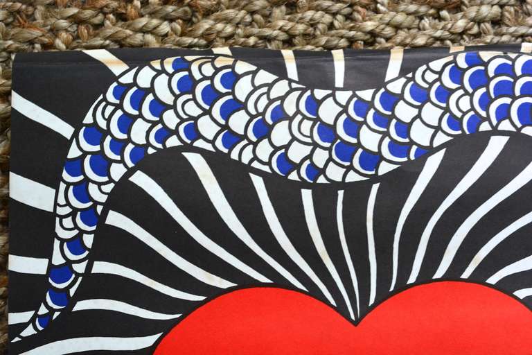 YSL Love Snake Print 1971 at 1stDibs