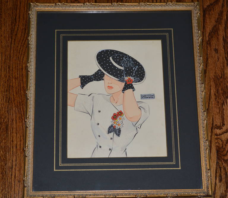 Miriam Haskell Watercolor