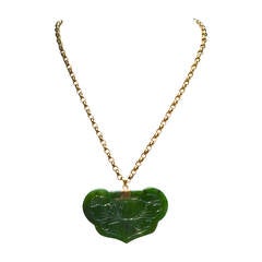 Jade Lotus Necklace