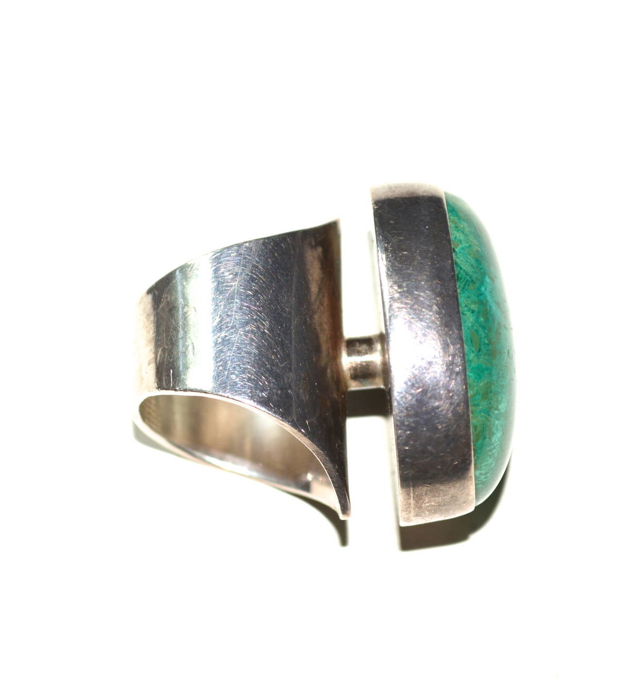Mod Sterling Ring In Excellent Condition For Sale In Litchfield County, CT