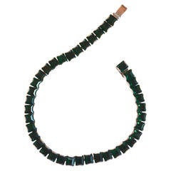 Yves Saint Laurent Emerald Glass Bracelet