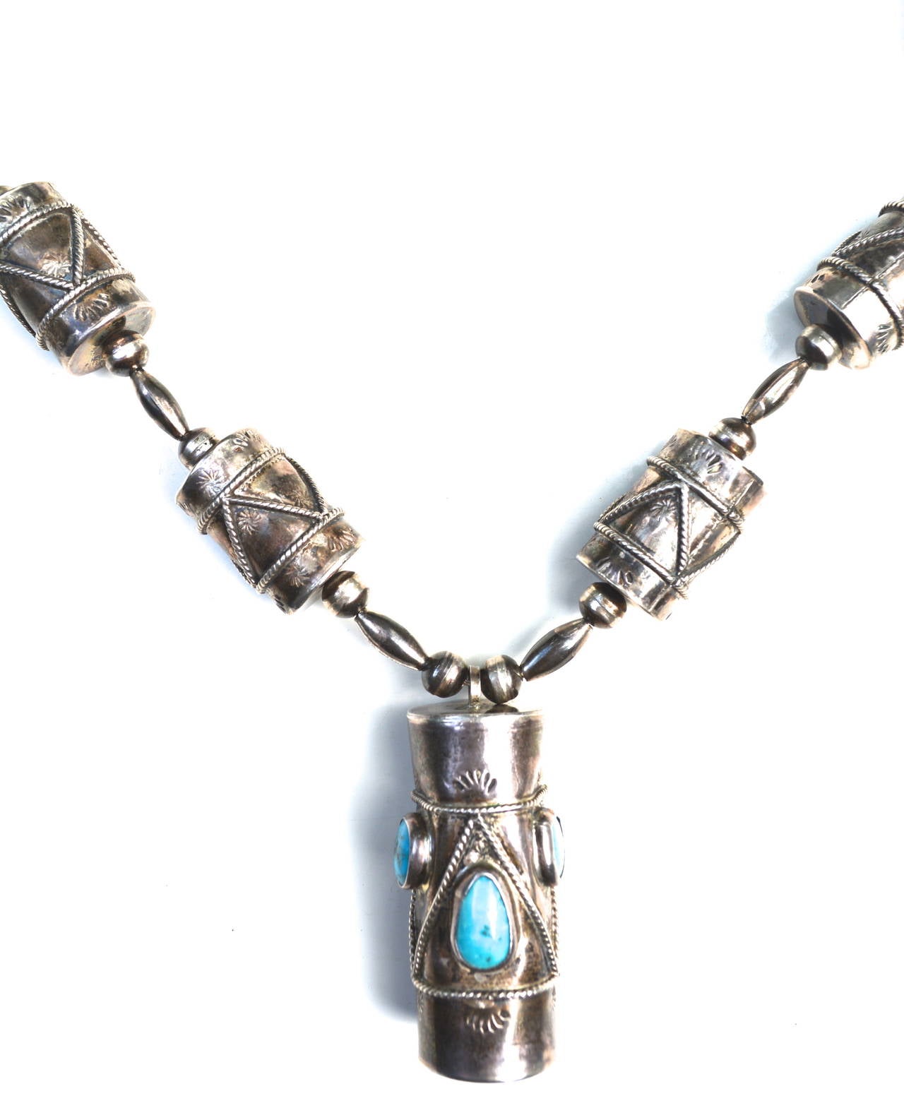 Johnson Todacheeny Navajo Drum Necklace