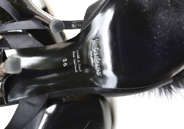ysl feather heels