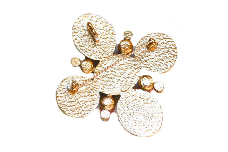 Chanel Maltese Cross Pendant/ Brooch 2