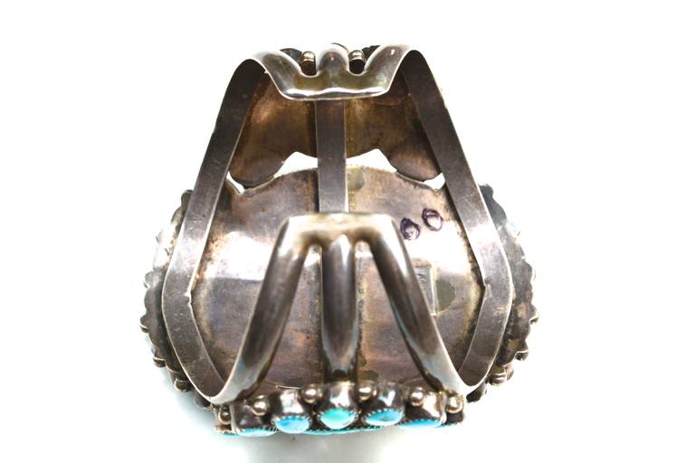 Women's or Men's Jessie Williams Turquoise Silver Navajo Bracelet