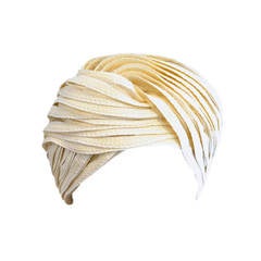 Christian Dior Turban Hat in Ivory