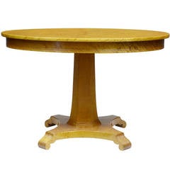 Art Deco Birch Oval Center Occasional Table