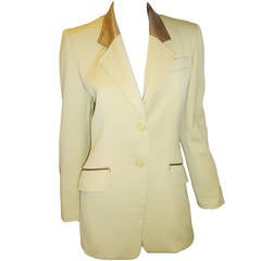 Vintage Hermes riding blazer  with leather elbows