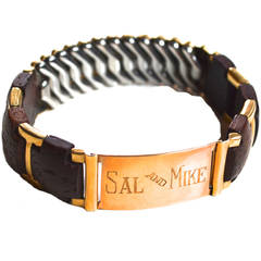 Men's 10K Bracelet 1950s / Sal and Mike