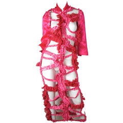 2008 Runway Comme des Garcons Robe cage à rubans