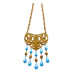 Vintage Kenneth Lane Etruscan-Style Necklace / KJL