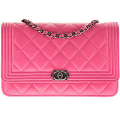Chanel Pink Boy WOC Wallet on Chain Bag For Sale at 1stDibs  chanel woc  pink, chanel leboy woc, chanel pink wallet on chain