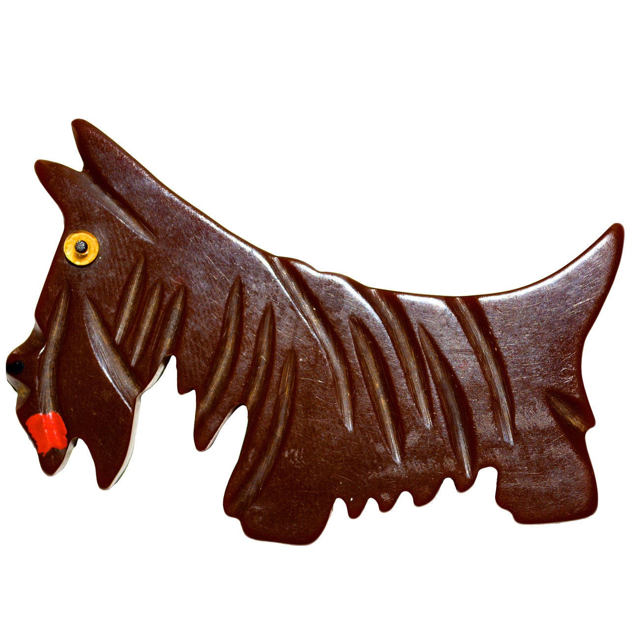 Bakelite Scottie Dog Brooch