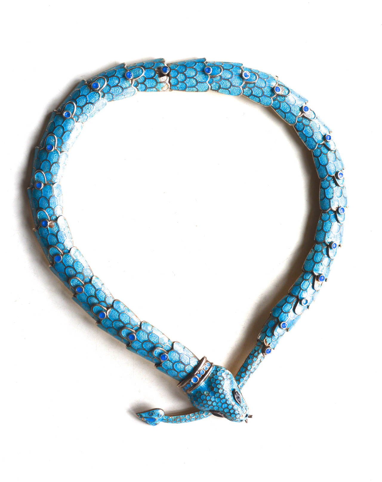 Margot de Taxco Snake Necklace/ 1950s 1