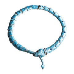 Margot de Taxco Snake Necklace/ 1950s